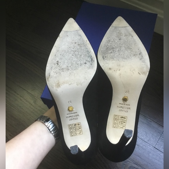 Stuart Weitzman Anny Pumps Black Heels - Picture 10 of 10